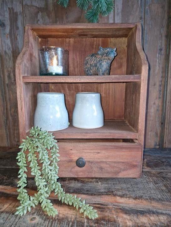 Grutterskastje met lade. Landelijk sober stoer rek kast, Huis en Inrichting, Woonaccessoires | Overige, Ophalen of Verzenden