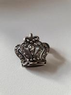 Vintage kroon broche met strass steentjes, Sieraden, Tassen en Uiterlijk, Broches, Ophalen of Verzenden, Goud, Overige materialen
