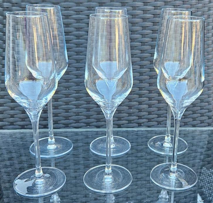 Vivo Villeroy en Boch 6x champagne glas, Verzamelen, Glas en Borrelglaasjes, Zo goed als nieuw, Overige typen, Ophalen of Verzenden