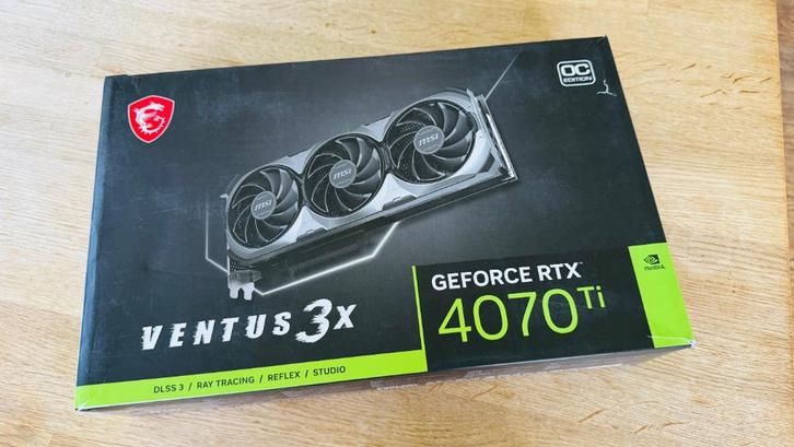 MSI GeForce RTX 4070 Ti 12GB OC Videokaart, Computers en Software, Videokaarten, Zo goed als nieuw, Nvidia, PCI-Express 4.0, GDDR6