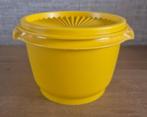 Tupperware trommel met sterdeksel/zonnedeksel Geel, Ophalen of Verzenden, Zo goed als nieuw, Geel, Bus of Trommel