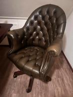 Prachtige boedel: Chesterfield bureaustoel, Leren Fauteuils., Ophalen