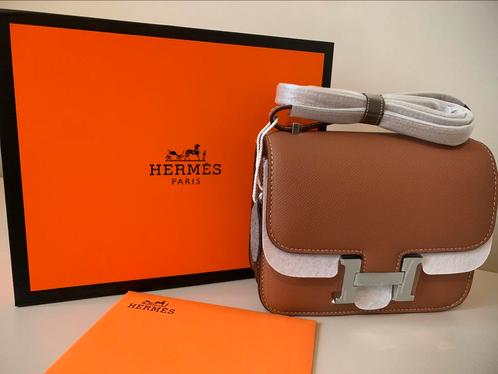 Bruine Hermès Constance tas met zilver hardware – NIEUW, Sieraden, Tassen en Uiterlijk, Tassen | Damestassen, Nieuw, Handtas, Bruin