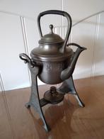 Mooie tinnen bouilloire (waterkoker), Huis en Inrichting, Lampen | Tafellampen, Ophalen, Zo goed als nieuw, Overige materialen
