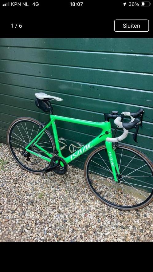 Racefiets Isaac Element, Fietsen en Brommers, Fietsen | Racefietsen, Zo goed als nieuw, Overige merken, Meer dan 20 versnellingen