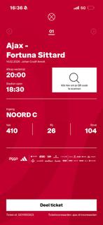 Ajax kaart te koop, Tickets en Kaartjes, Eén persoon