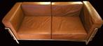 Replica CORBUSIER LC2-tweezitsbank cognac, Huis en Inrichting, Ophalen, 150 tot 200 cm, Tweepersoons, 75 tot 100 cm