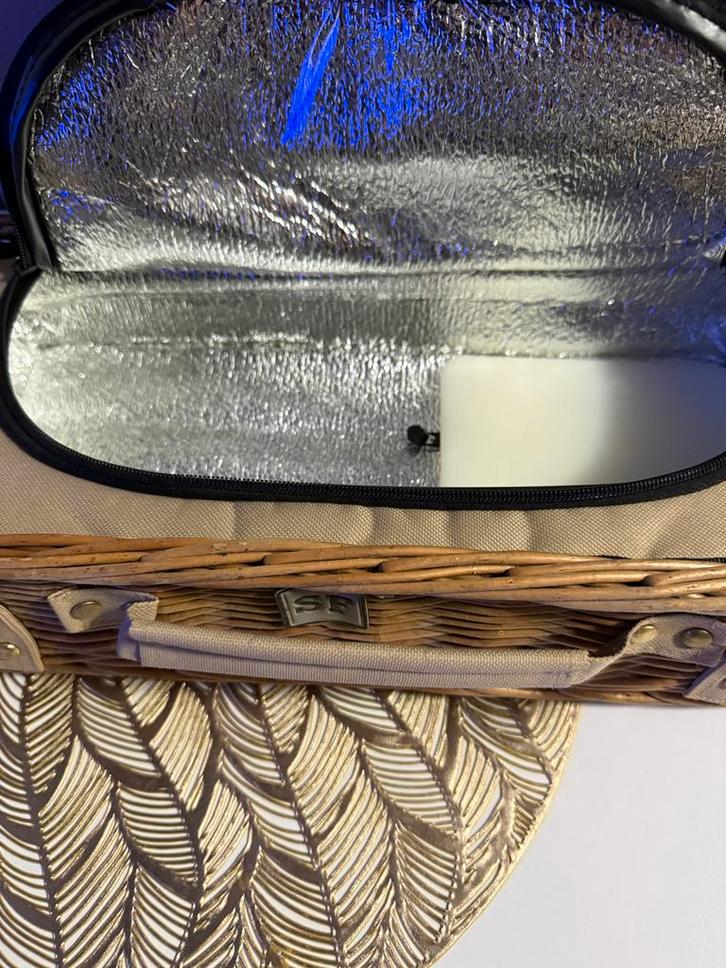 Picknickmand met Koelvak, Hobby en Vrije tijd, Picknickmanden, Gebruikt, Zonder inhoud, Ophalen