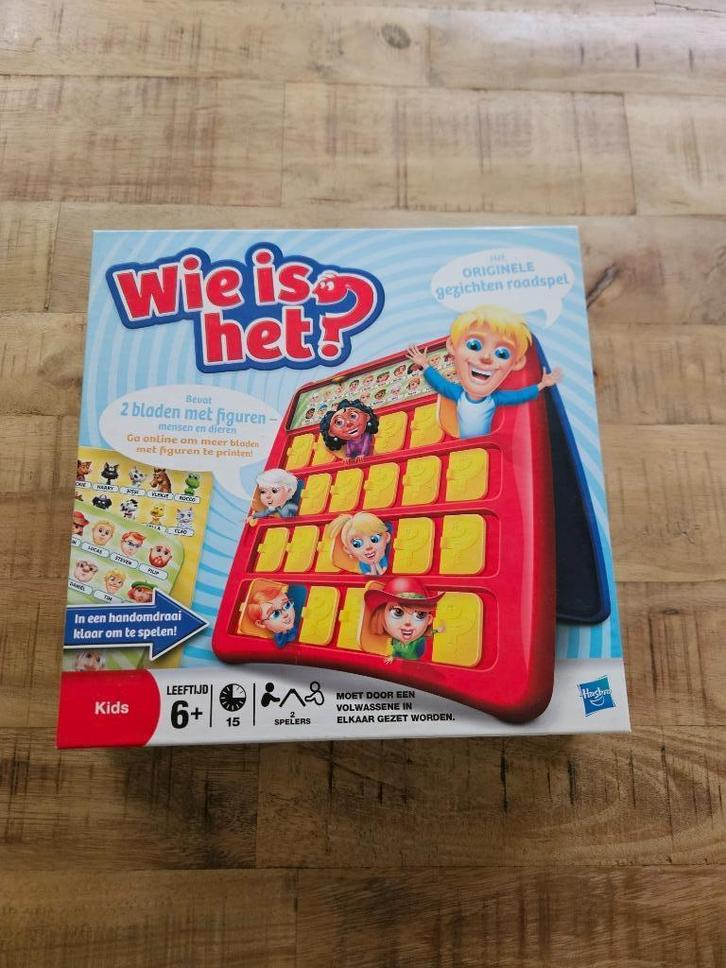 Het originele gezichten raadspel Wie is het?, Hobby en Vrije tijd, Gezelschapsspellen | Bordspellen, Zo goed als nieuw, Een of twee spelers