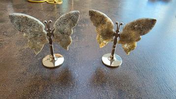 Setje van 2 decoratieve vlindertjes beschikbaar voor biedingen