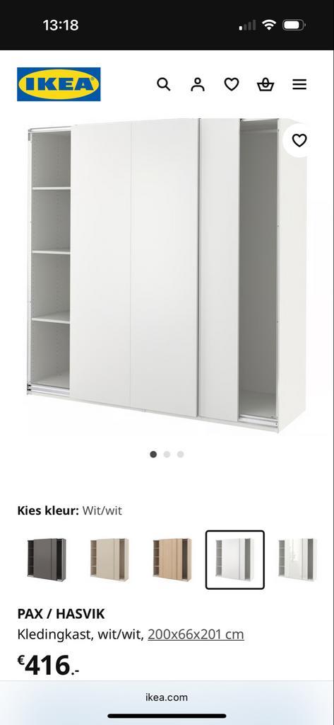 Gratis IKEA Pax kledingkast (200x160x60cm), Huis en Inrichting, Kasten | Kledingkasten, Gebruikt, 200 cm of meer, 150 tot 200 cm