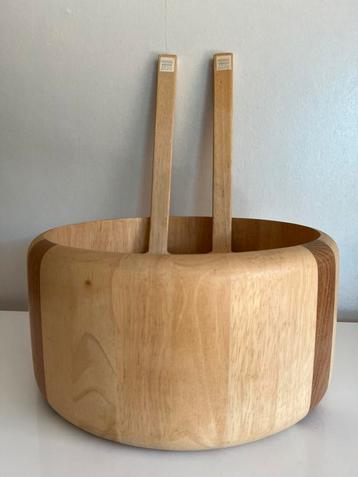 Design XXL ARABIA Woodline Saladeschaal Marco Lindh 80’s beschikbaar voor biedingen
