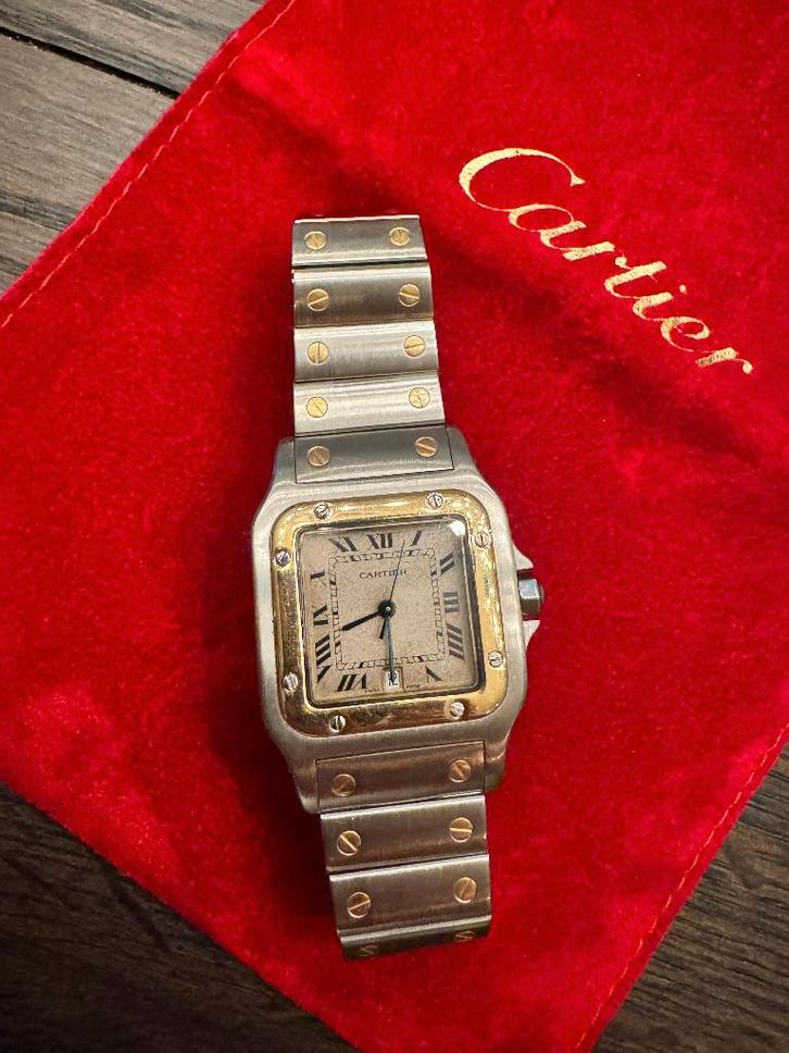 Cartier Santos Galbee  / Tudor Black Bay PRO(FULL SET), Sieraden, Tassen en Uiterlijk, Horloges | Heren, Zo goed als nieuw, Polshorloge