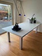 Grote Formica eettafel 240x120 met stalen onderstel, Huis en Inrichting, Tafels | Eettafels, Ophalen, Kunststof, Gebruikt, 100 tot 150 cm