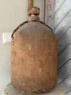 Grote Franse gistfles in jute omhulsel, Ophalen of Verzenden