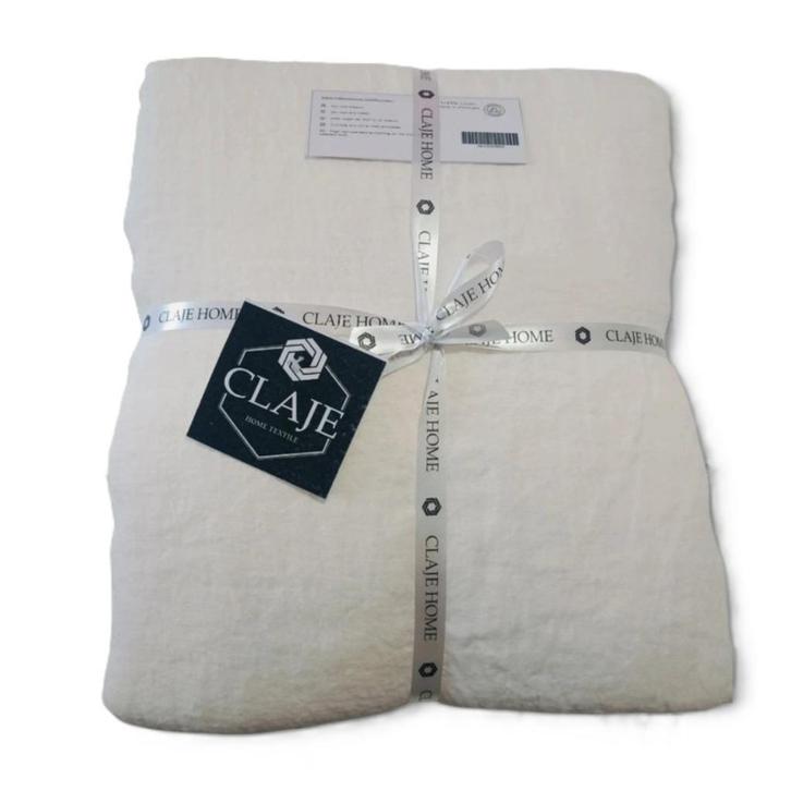 100% linnen hoeslaken 160x200 Wit, Huis en Inrichting, Slaapkamer | Beddengoed, Nieuw, Hoeslaken of Sloop, Tweepersoons, Wit, Ophalen of Verzenden