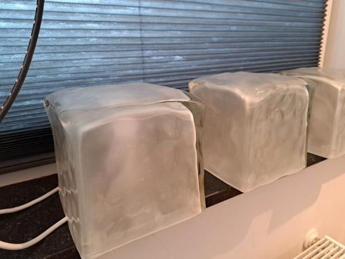 Iviken IKEA lamp, 3x, collectors item, Huis en Inrichting, Lampen | Tafellampen, Gebruikt, Minder dan 50 cm, Glas, Ophalen of Verzenden