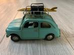 Blikken Fiat 500 met Surfplank, Antiek en Kunst, Antiek | Speelgoed, Ophalen of Verzenden