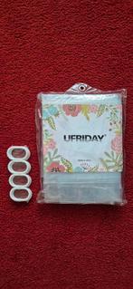 Douchegordijn doorzichtig met ophangringen. NIEUW 
90x90cm, Verzenden, Nieuw, Overige kleuren, Overige typen