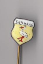 Den Haag Stadswapen Ooievaar speldje, Verzamelen, Speldjes, Pins en Buttons, Gebruikt, Niet vindbaar, Niet vindbaar, Speldje of Pin