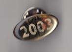 Aalsmeer Ride for the Roses 2003 Fiets pin, Verzamelen, Speldjes, Pins en Buttons, Gebruikt, Niet vindbaar, Niet vindbaar, Speldje of Pin