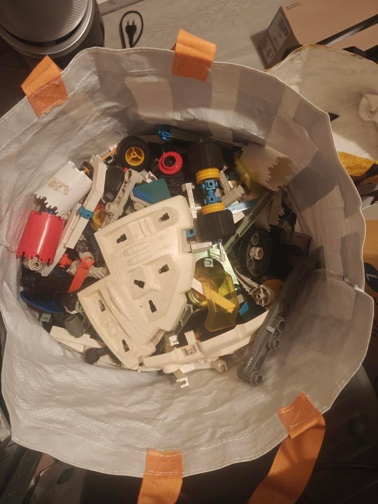 Boodschappentas vol met MB Robotix en Construx, Ophalen of Verzenden, Gebruikt, Jongen of Meisje