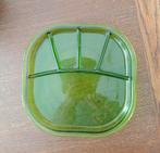TE KOOP GEVRAAGD; GOURMET BORDENVAN GROEN GLAS, Ophalen, Glas, Overige stijlen, Bord(en)