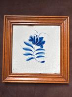 Tegeltableau met lijst 16x16, Antiek en Kunst, Antiek | Wandborden en Tegels, Ophalen of Verzenden