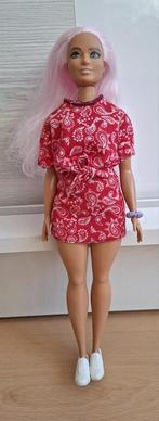 barbie fashionistas nr 151 roze haar & paisley outfit, Ophalen of Verzenden, Zo goed als nieuw, Barbie