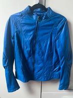 Blauwe leren jas EDC - Maat L, Blauw, Maat 42/44 (L), Ophalen of Verzenden, Zo goed als nieuw