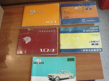 Instructieboekjes Peugeot jaren '50 , '70 en '80  beschikbaar voor biedingen