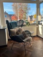 HK Living Egg Chair - Zwart, Huis en Inrichting, Ophalen, Zo goed als nieuw, Metaal, 75 tot 100 cm