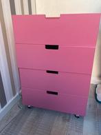 4 roze bopita bedlades bed lade met wielen, Ophalen, Zo goed als nieuw, Minder dan 140 cm, Minder dan 70 cm