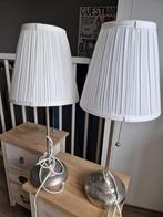 Ikea 2x Arstid tafellamp messing/wit, Gebruikt, Ophalen