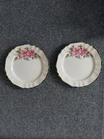 2  Pagnossin Aardewerk Bordjes met Bloemen, Ophalen, Gebruikt, Overige materialen, Overige stijlen
