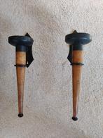 kandelaar set, Huis en Inrichting, Woonaccessoires | Kandelaars en Kaarsen, 25 tot 50 cm, Bruin, Ophalen of Verzenden, Zo goed als nieuw