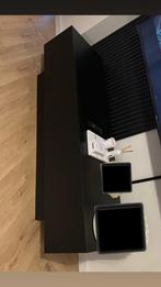 Zwarte tv-kast, Ophalen, Kunststof, Gebruikt, 100 tot 150 cm