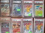 Psa cgc graded pokemon kaarten 8 stuks grade 5 9.5 en 10, Ophalen, Zo goed als nieuw, Losse kaart