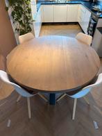 Ronde eettafel - 140 cm diameter, Huis en Inrichting, Ophalen, Gebruikt, 100 tot 150 cm, Rond