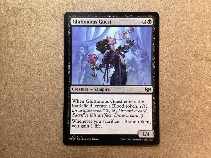 1x Gluttonous Guest [114/277] (Near Mint), Hobby en Vrije tijd, Verzamelkaartspellen | Magic the Gathering, Zo goed als nieuw