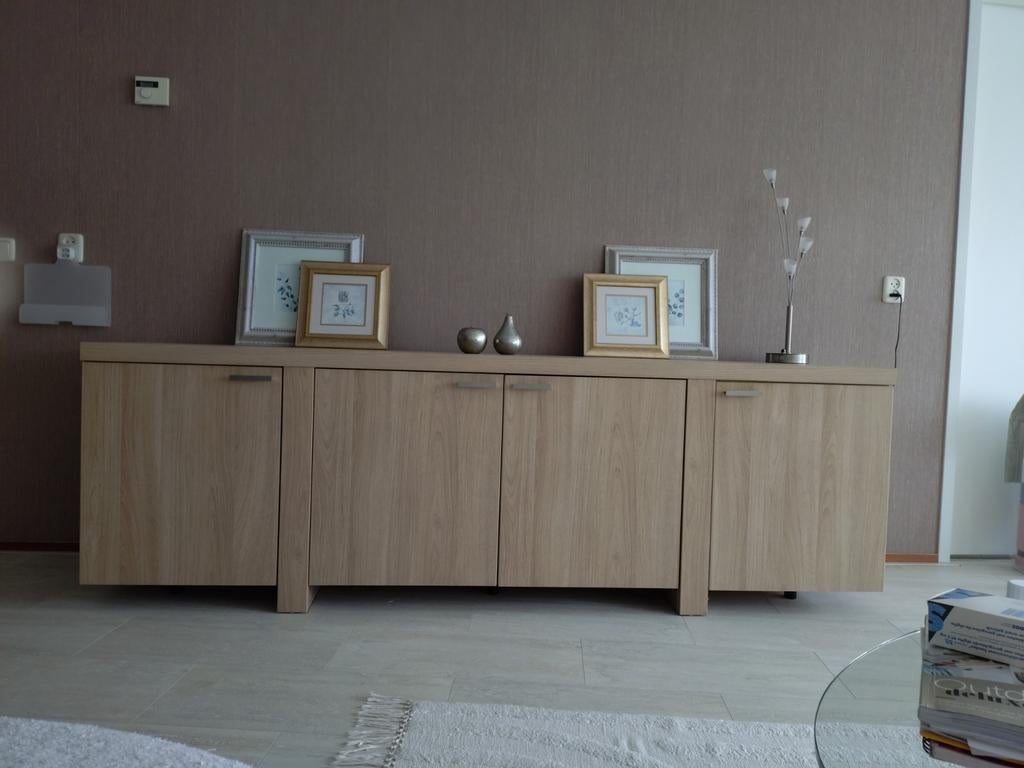 Mooie houten finer dressoir kast, Ophalen, Modern, Overige houtsoorten, Gebruikt