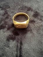 Herenring 14k (585), Sieraden, Tassen en Uiterlijk, Ringen, 18 tot 19, Gebruikt, Heer, Ophalen of Verzenden