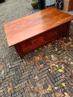 Salontafel teak met lades, Ophalen, Gebruikt, 100 tot 150 cm, Teakhout