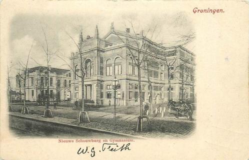 (304-207-037) Groningen Nieuwe Schouwburg en Gymnasium, Verzamelen, Ansichtkaarten | Nederland, Groningen, Verzenden