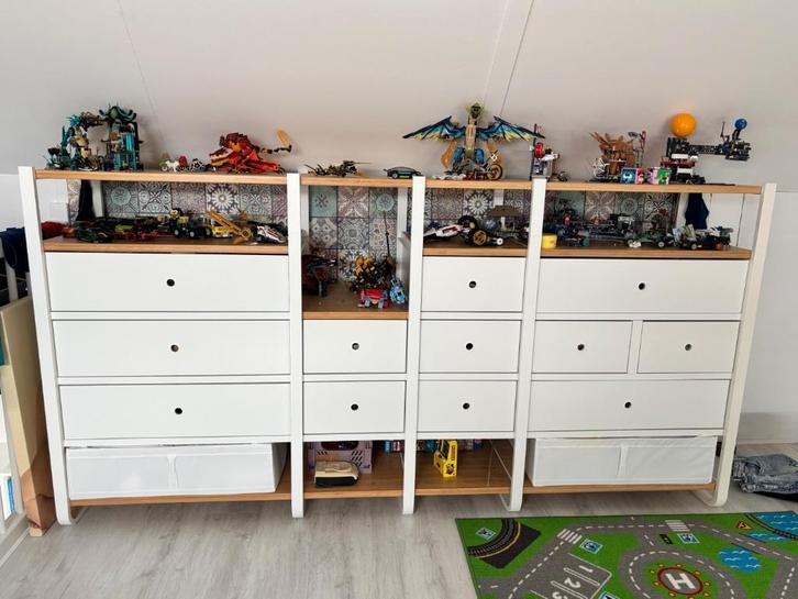 IKEA Elvari bamboe kleding kast, Huis en Inrichting, Kasten | Kledingkasten, Zo goed als nieuw, 100 tot 150 cm, 200 cm of meer