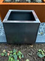 Cortenstalen bloembak 50x50x43cm, Tuin en Terras, Minder dan 30 cm, Rond, Ophalen of Verzenden, Zo goed als nieuw