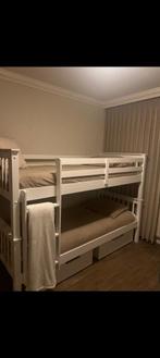 Stapelbed, Huis en Inrichting, Ophalen, 90 cm, Wit, Tweepersoons