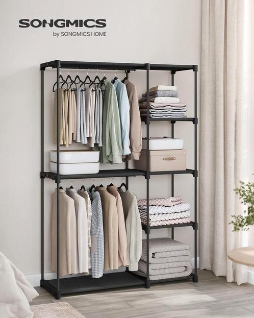 Nieuw Songmics Kledingkast 43x124x182 cm kledingrek open, Huis en Inrichting, Kasten | Stellingkasten, Zo goed als nieuw, Ophalen