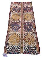 Handgeknoopt Perzisch wol Kelim tapijt fragment Ushak 59x120, 50 tot 100 cm, 100 tot 150 cm, Gebruikt, Rechthoekig