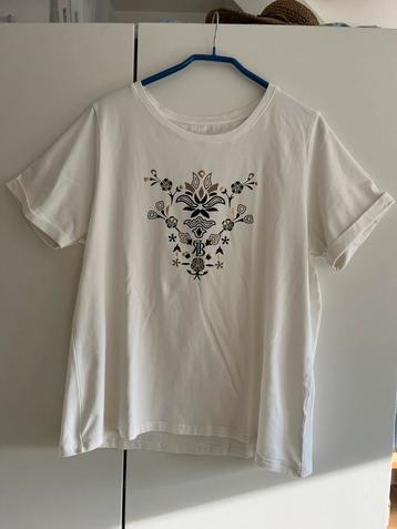 Red Button wit shirt met print, mt xxl = 44 beschikbaar voor biedingen